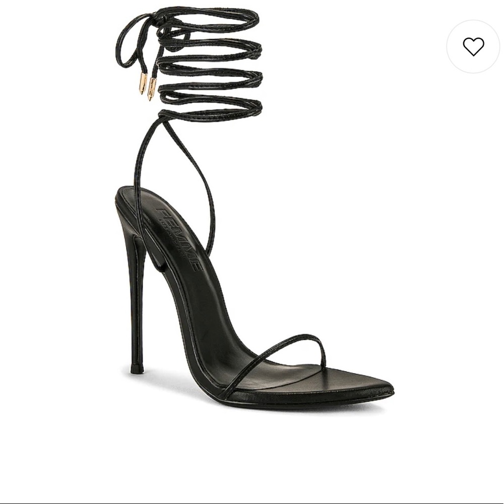 FEMME LA LUCE MINIMALE STRAPPY HEELS
